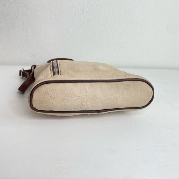 HEBELLA Made in Italy Asymmetrical Leather Crossbody Bag Purse Boho Minimalist - Picture 14 of 16